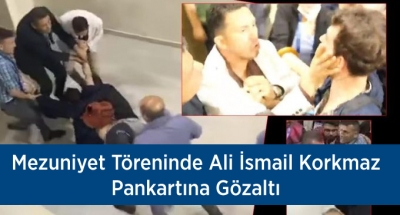 Mezuniyet Töreninde Ali İsmail Korkmaz Pankartına Gözaltı